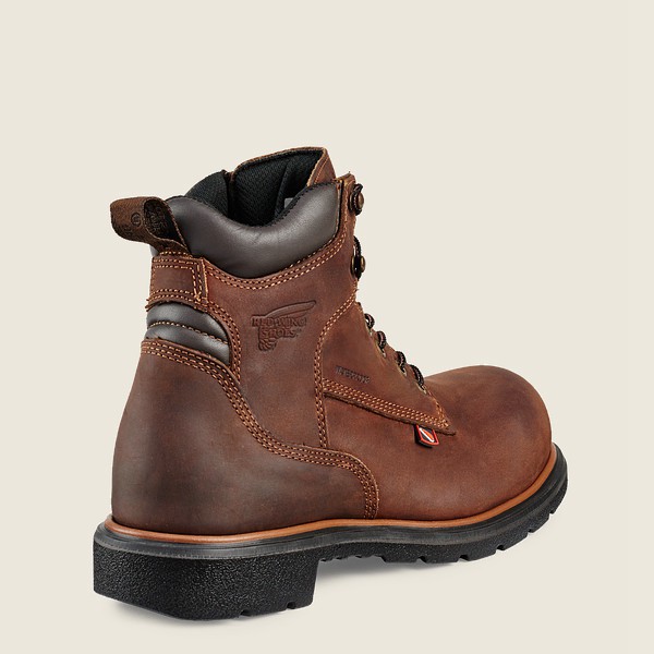 Red Wing Work Boots Dynaforce® - 6-Inch Waterproof Soft Toe - Brune - Herre 0975-TLEAH